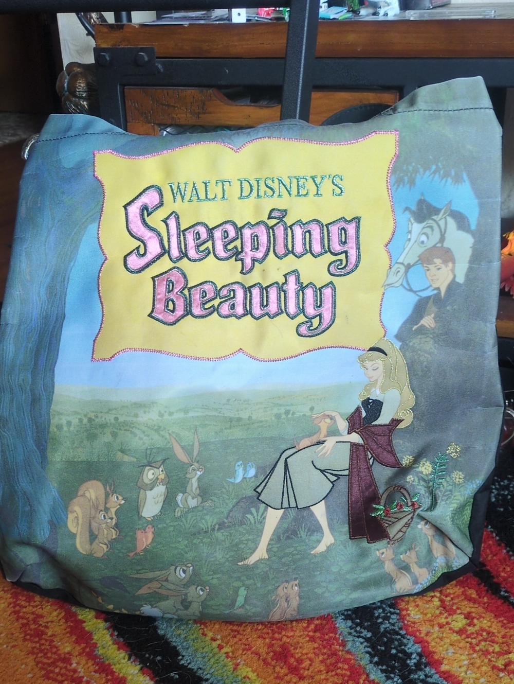 Walt Disney Sleeping Beauty Decorative Fabric Tote Bag